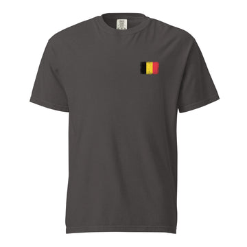 Belgium Flag Tee | Front | Unisex | Heavyweight Cotton