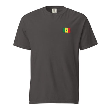 Senegal Flag Tee | Front | Unisex | Heavyweight Cotton