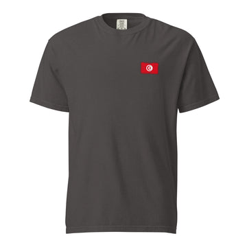 Tunisia Flag Tee | Front | Unisex | Heavyweight Cotton
