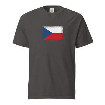 Czechia Flag T-Shirt | Unisex | Heavyweight Cotton