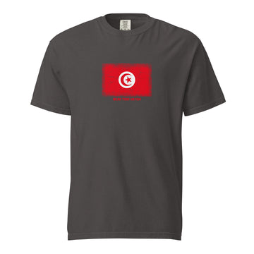 Tunisia Flag T-Shirt | Unisex | Heavyweight Cotton