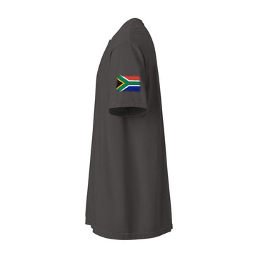 South Africa Flag Tee | Sleeve Badge | Unisex | Heavyweight Cotton