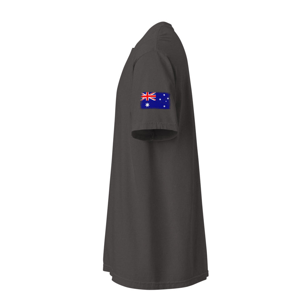 Australia Flag Tee — Sleeve — Graphite