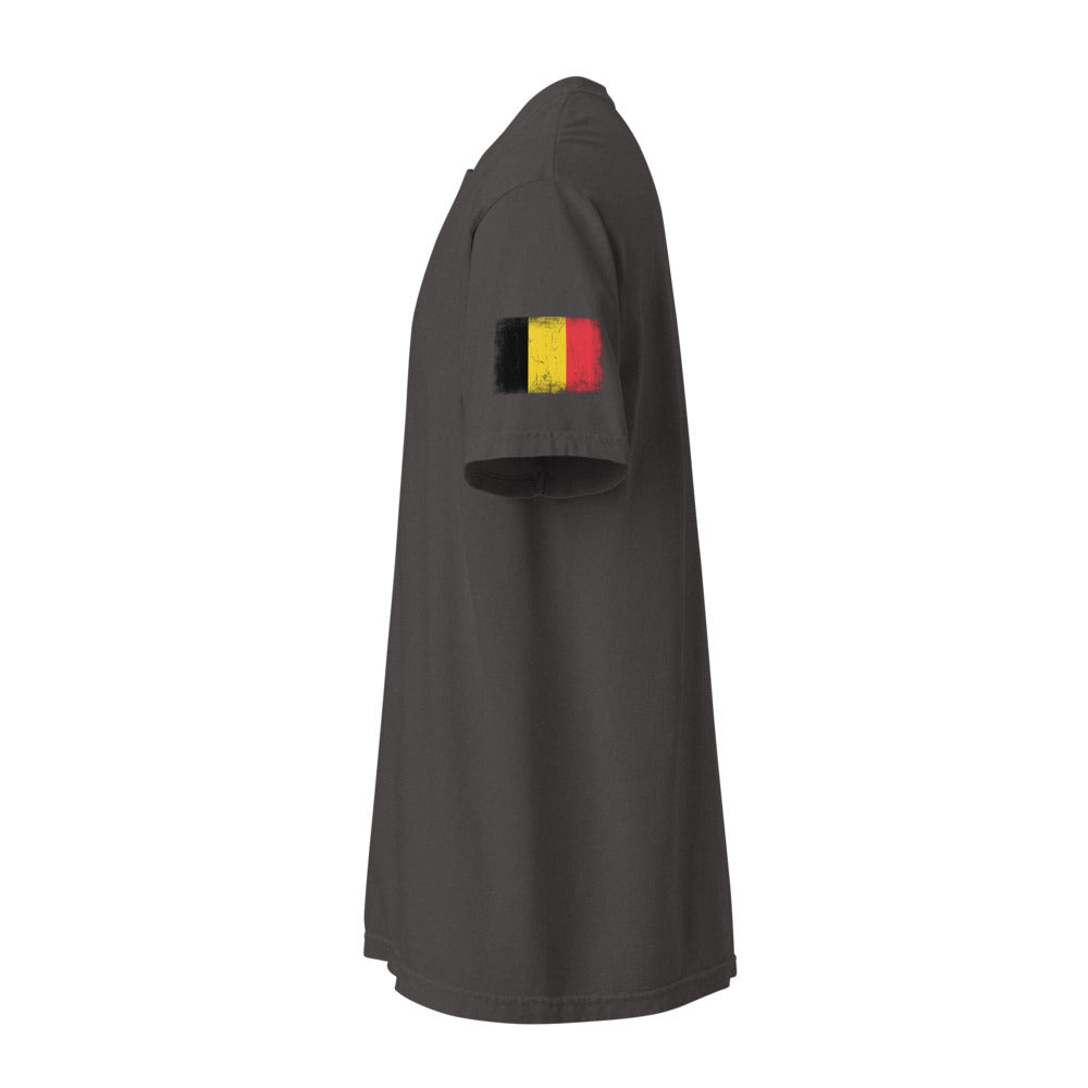 Belgium Flag Tee — Sleeve — Graphite