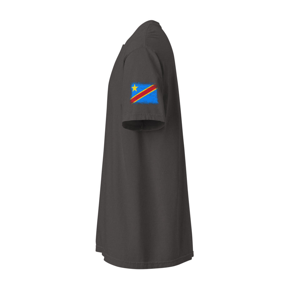 Congo Flag Tee — Sleeve — Graphite