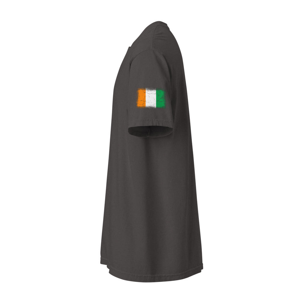 Côte d'Ivoire Flag Tee — Sleeve — Graphite