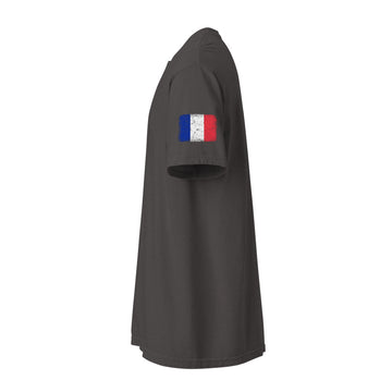 France Flag Tee | Sleeve Badge | Unisex | Heavyweight Cotton