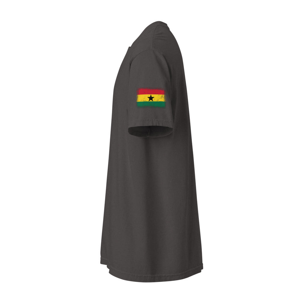 Ghana Flag Tee — Sleeve — Graphite