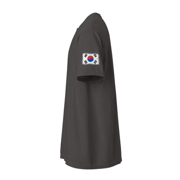 South Korea Flag Tee | Sleeve Badge | Unisex | Heavyweight Cotton