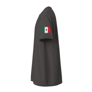 Mexico Flag Tee | Sleeve Badge | Unisex | Heavyweight Cotton
