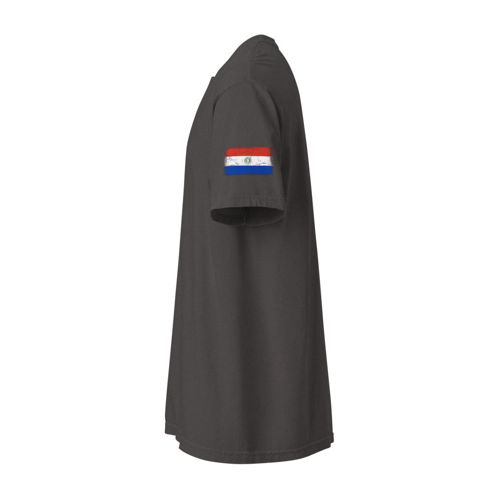 Paraguay Flag Tee — Sleeve — Graphite