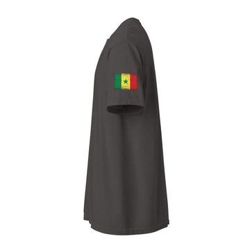 Senegal Flag Tee | Sleeve Badge | Unisex | Heavyweight Cotton