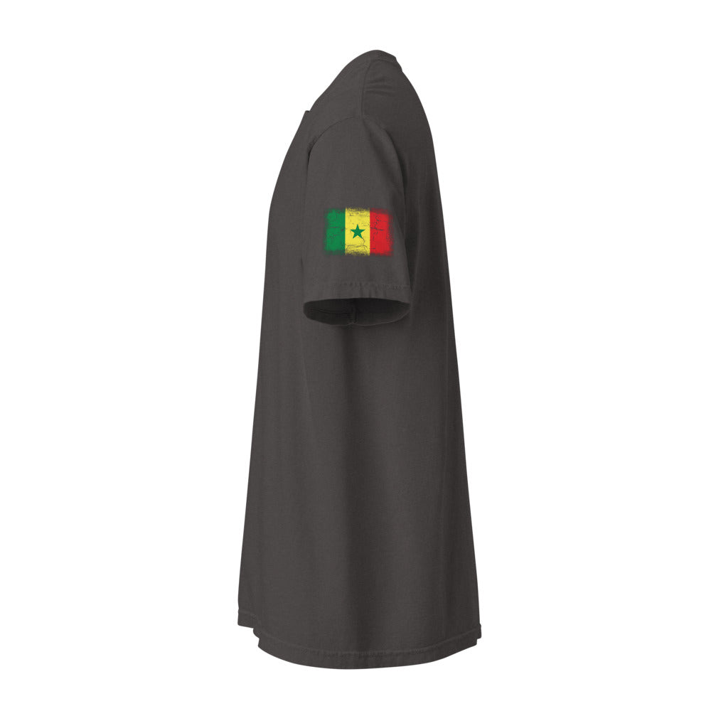 Senegal Flag Tee — Sleeve — Graphite