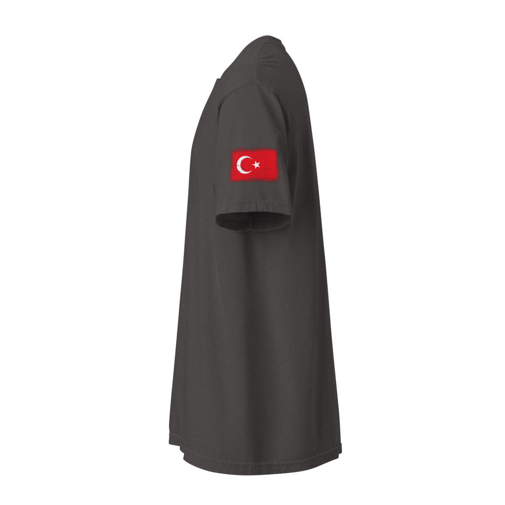 Türkiye Flag Tee — Sleeve — Graphite