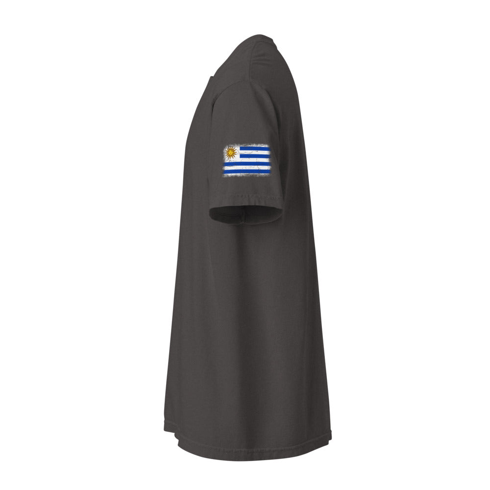 Uruguay Flag Tee — Sleeve — Graphite