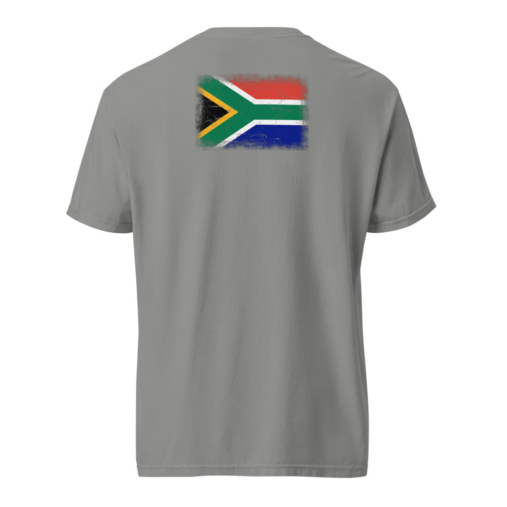 South Africa Flag Tee — Back — Grey