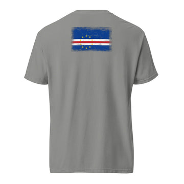 Cape Verde Flag Tee | Back Print | Unisex | Heavyweight Cotton