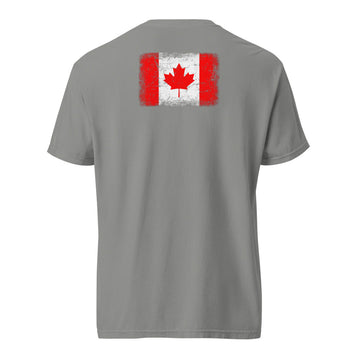 Canada Flag Tee | Back Print | Unisex | Heavyweight Cotton