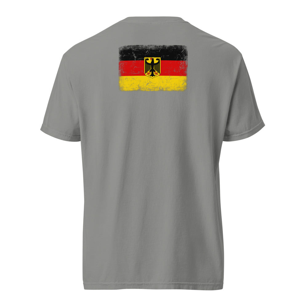 Germany Flag Tee — Back — Grey