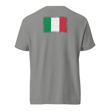 Italy Flag Tee | Back Print | Unisex | Heavyweight Cotton