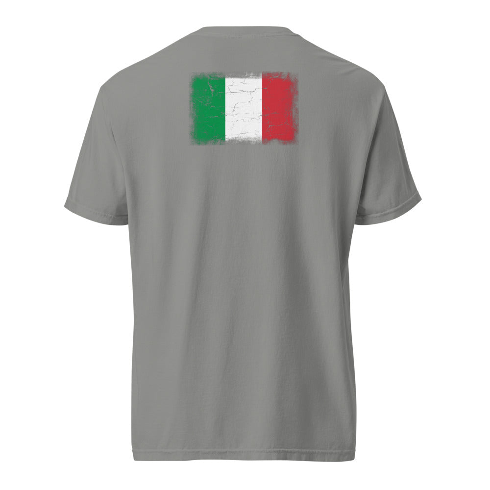 Italy Flag Tee — Back — Grey