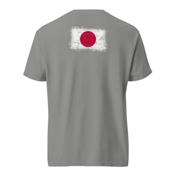 Japan Flag Tee | Back Print | Unisex | Heavyweight Cotton