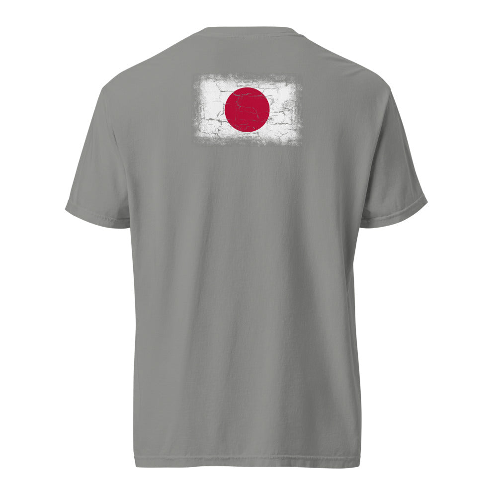 Japan Flag Tee — Back — Grey
