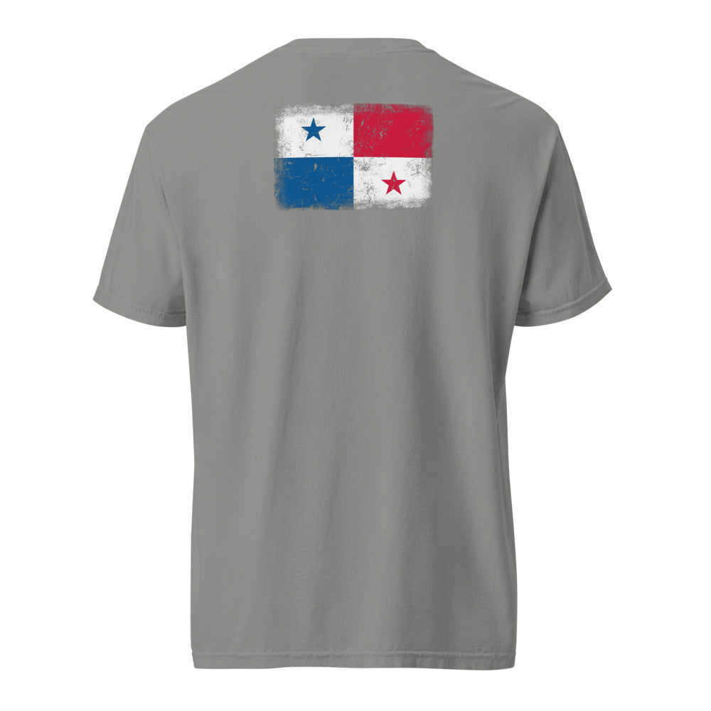 Panama Flag Tee — Back — Grey