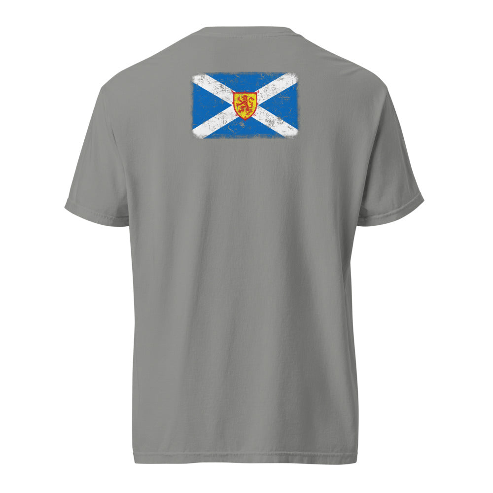 Scotland Flag Tee — Back — Grey