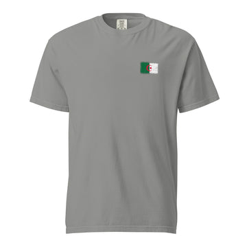 Algeria Flag Tee | Front | Unisex | Heavyweight Cotton