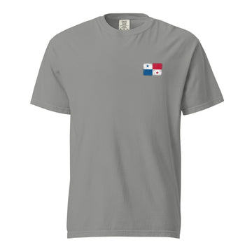 Panama Flag Tee | Front | Unisex | Heavyweight Cotton