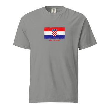 Croatia Flag T-Shirt | Unisex | Heavyweight Cotton