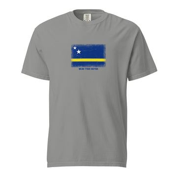 Curaçao Flag T-Shirt | Unisex | Heavyweight Cotton