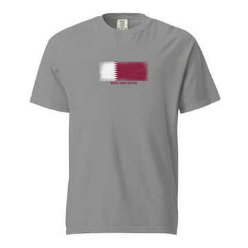 Qatar Flag T-Shirt | Unisex | Heavyweight Cotton