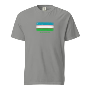 Uzbekistan Flag T-Shirt | Unisex | Heavyweight Cotton