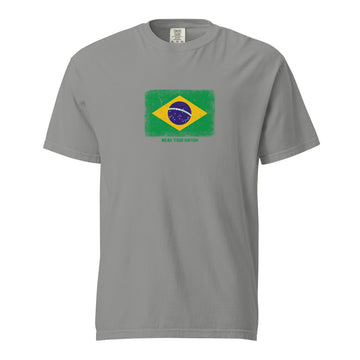 Brasil Flag T-Shirt | Unisex | Heavyweight Cotton
