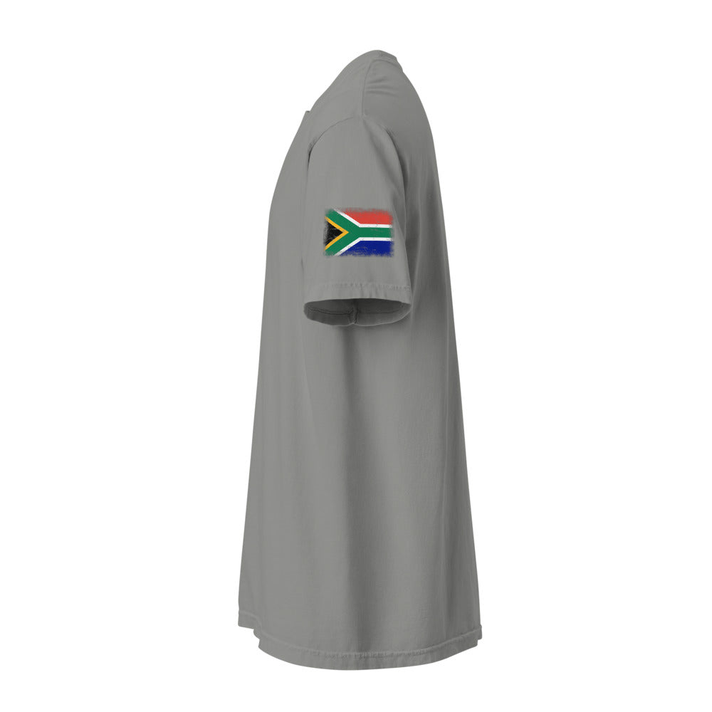 South Africa Flag Tee — Sleeve — Grey