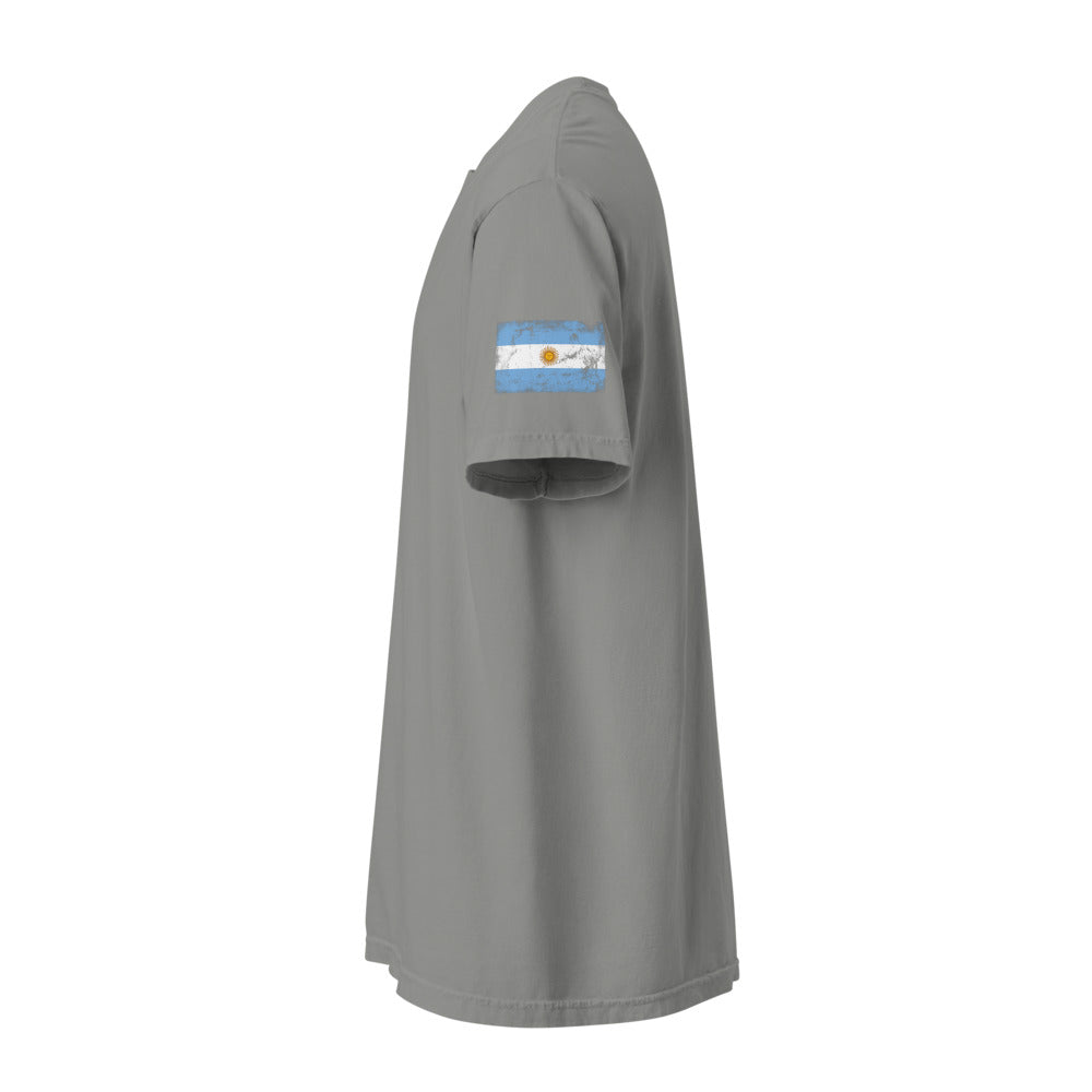 Argentina Flag Tee — Sleeve — Grey