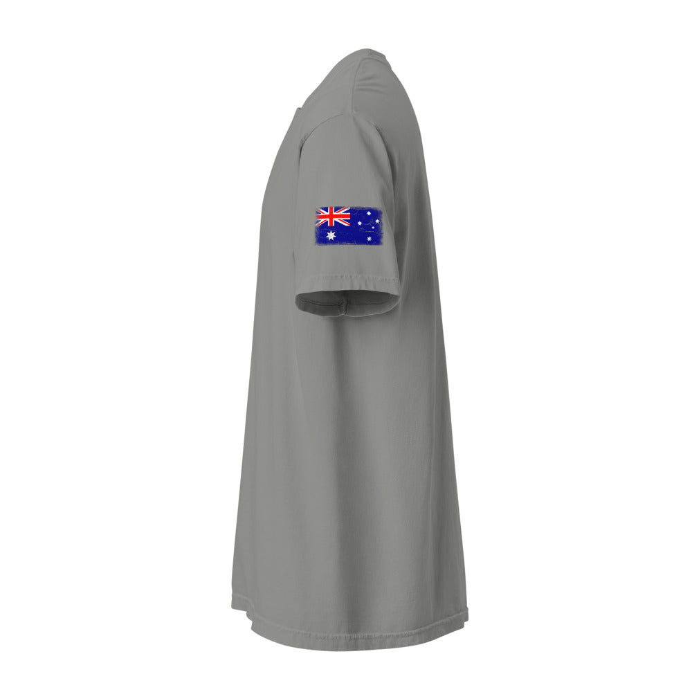 Australia Flag Tee — Sleeve — Grey