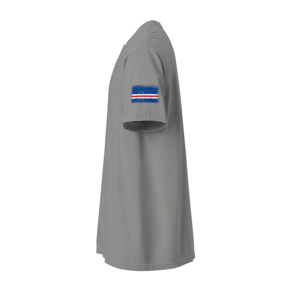 Cape Verde Flag Tee — Sleeve — Grey