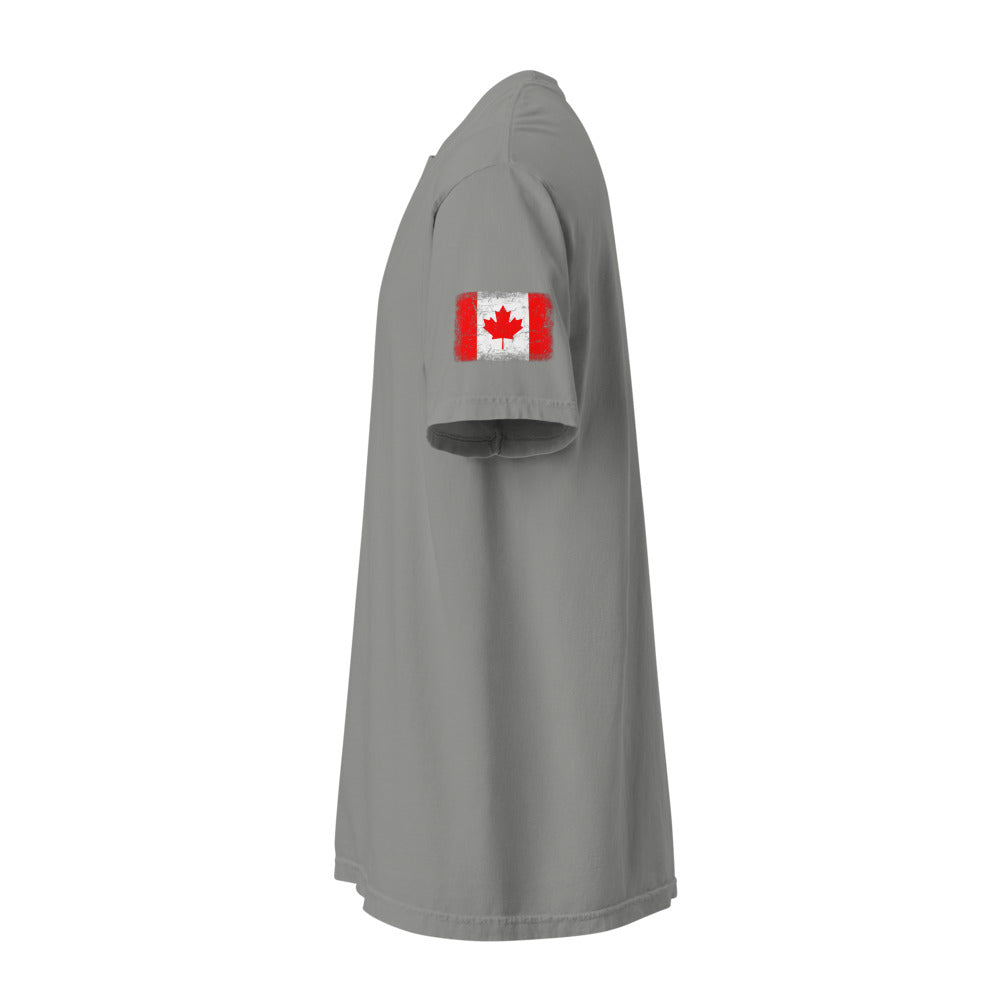 Canada Flag Tee — Sleeve — Grey