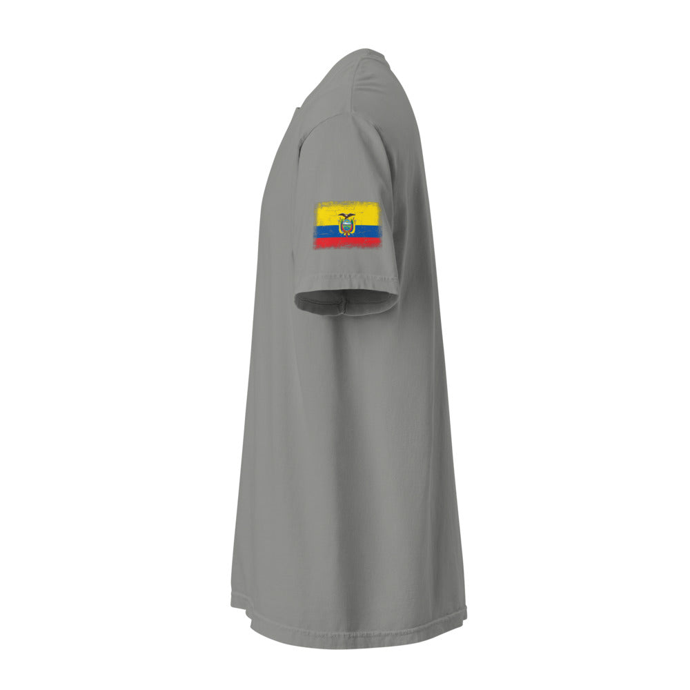 Ecuador Flag Tee — Sleeve — Grey