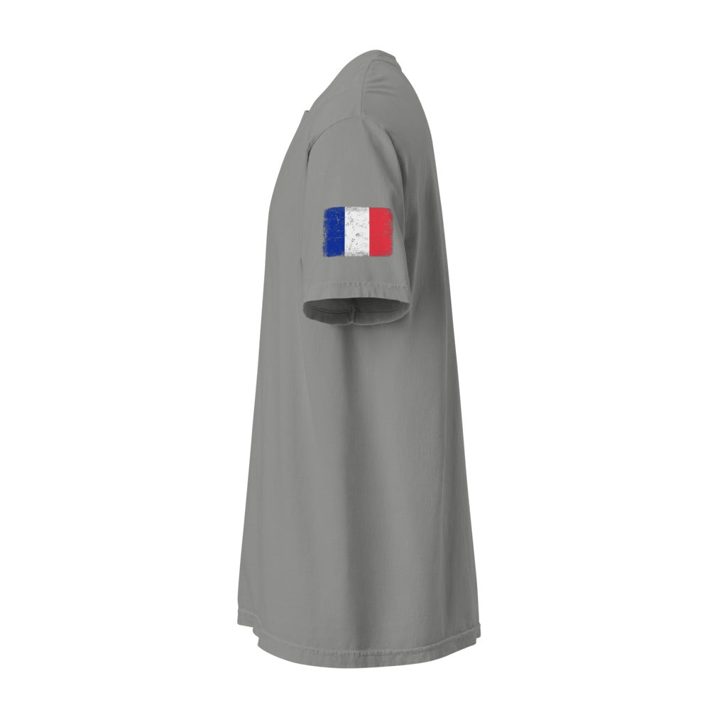 France Flag Tee — Sleeve — Grey