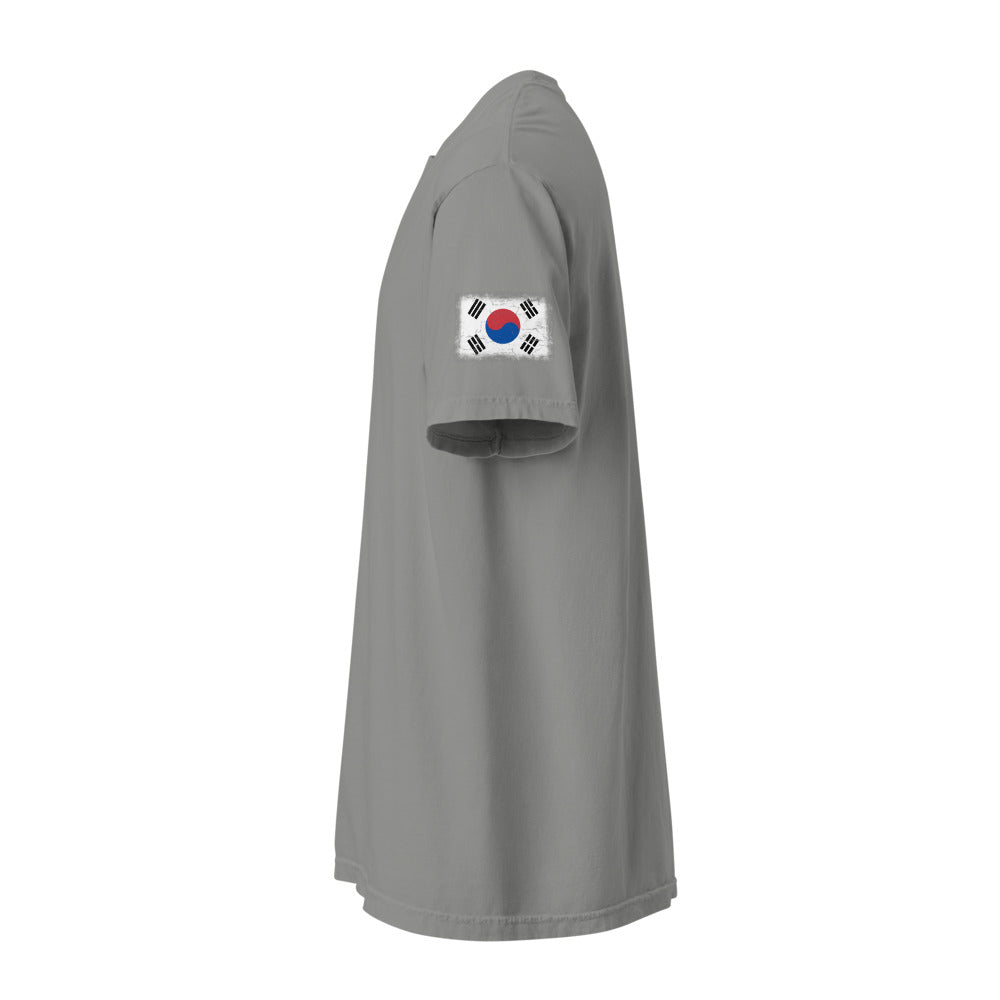 South Korea Flag Tee — Sleeve — Grey