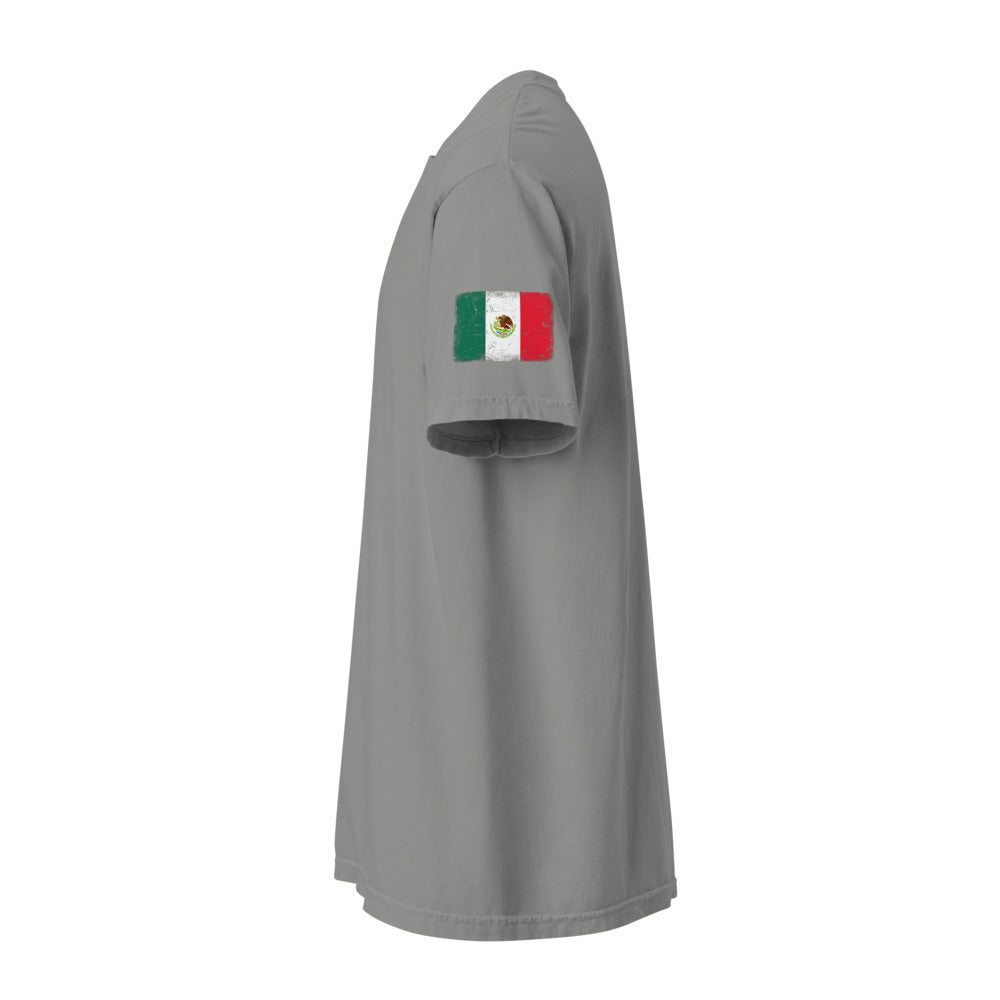 Mexico Flag Tee — Sleeve — Grey