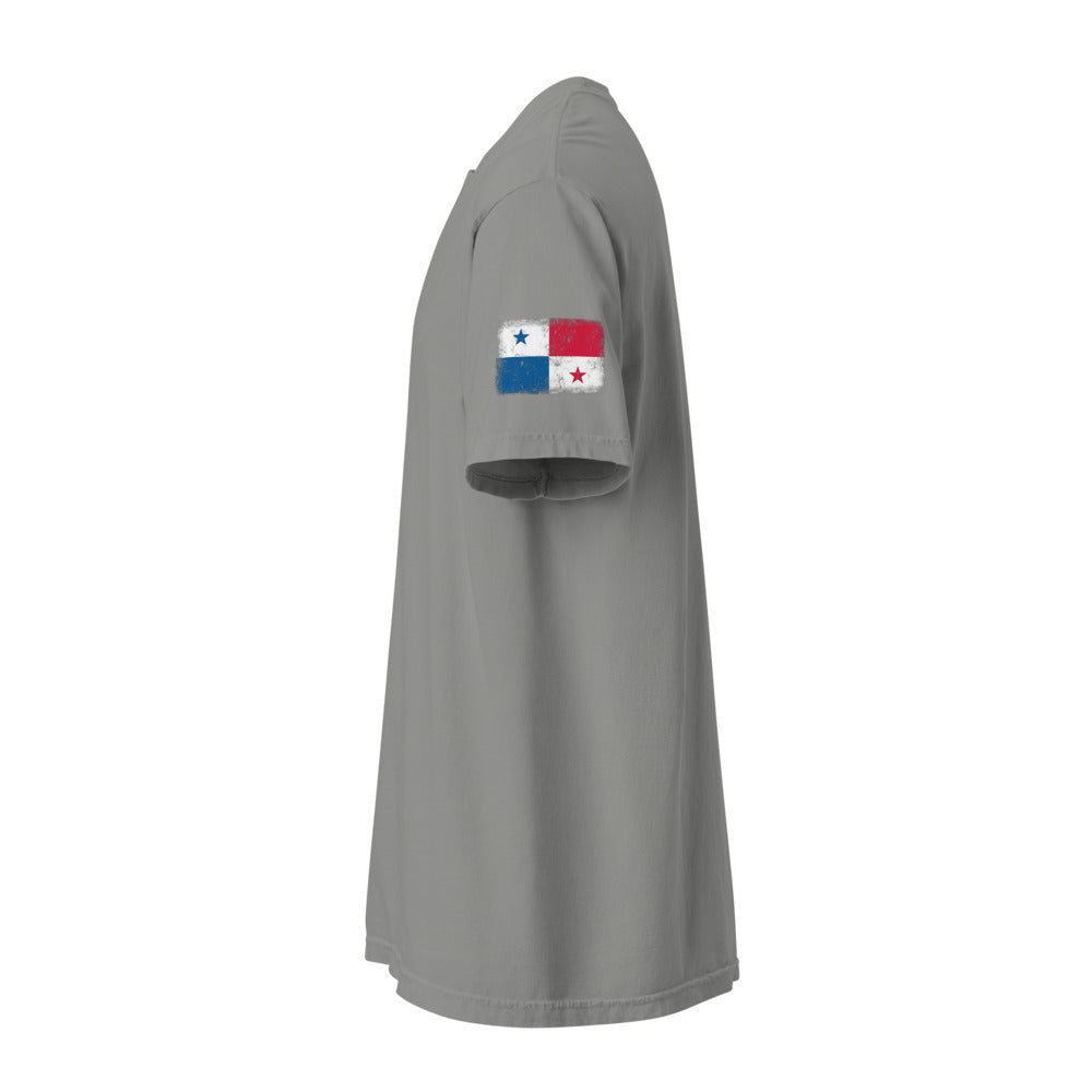 Panama Flag Tee — Sleeve — Grey
