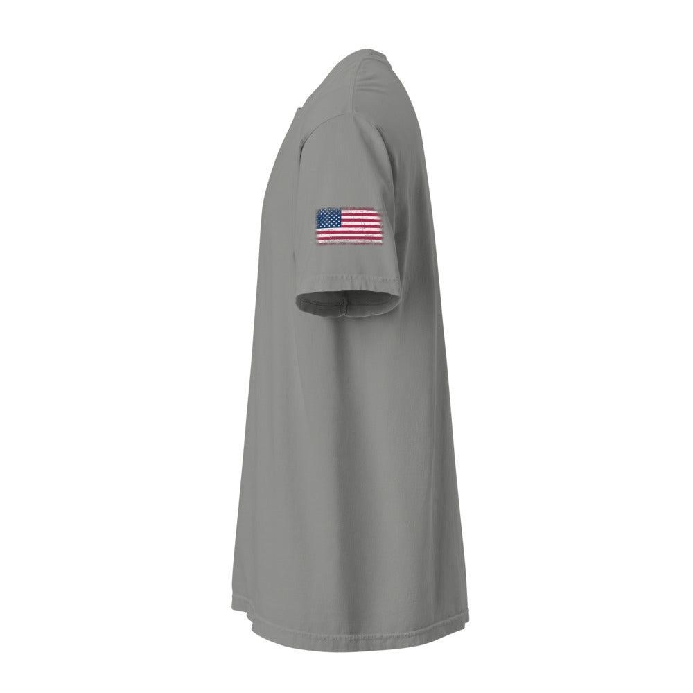 USA Flag Tee — Sleeve — Grey