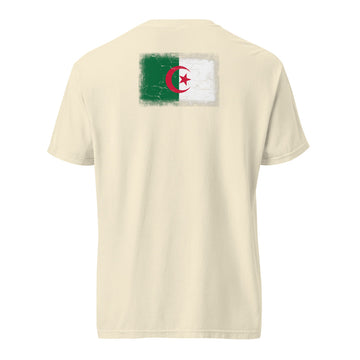 Algeria Flag Tee | Back Print | Unisex | Heavyweight Cotton