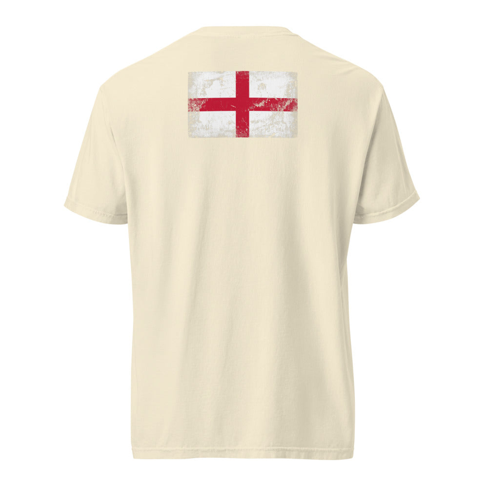 England Flag Tee — Back — Ivory