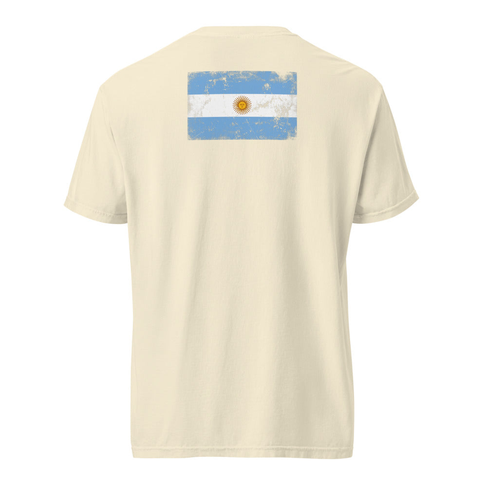 Argentina Flag Tee — Back — Ivory